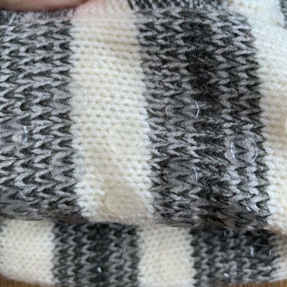 New Directions Slipper Socks Faux Fur Lined Gray - Picture 5 of 5